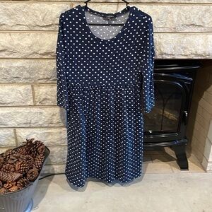 Suzanne Betro Polka Dot Dress size medium
